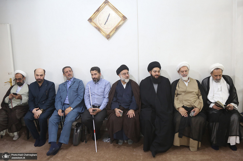 مراسم ترحیم همسر آیت الله العظمی سیستانی در قم