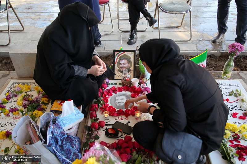 مهمانی لاله ها در قطعه شهدای بهشت زهرا