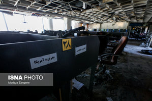 تصاویری از ساختمان شیشه‌ای سازمان صدا و سیما پس از تجاوز وحشیانه رژیم صهیونیستی