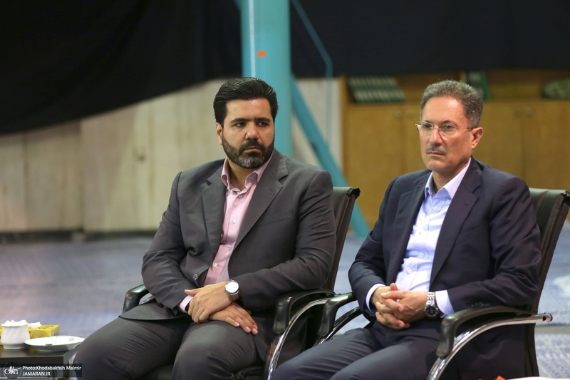 دیدار مدیرعامل بانک ملی ایران ابوالفضل نجارزاده و اعضای هیئت عامل با سید حسن خمینی