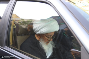 دسته عزاداری شهادت امام عسکری (ع) با حضور آیت‌الله العظمی وحید خراسانی