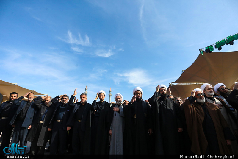  عزاداری شهادت حضرت علی ابن موسی الرضا(ع) در حرم مطهر حضرت معصومه(س)