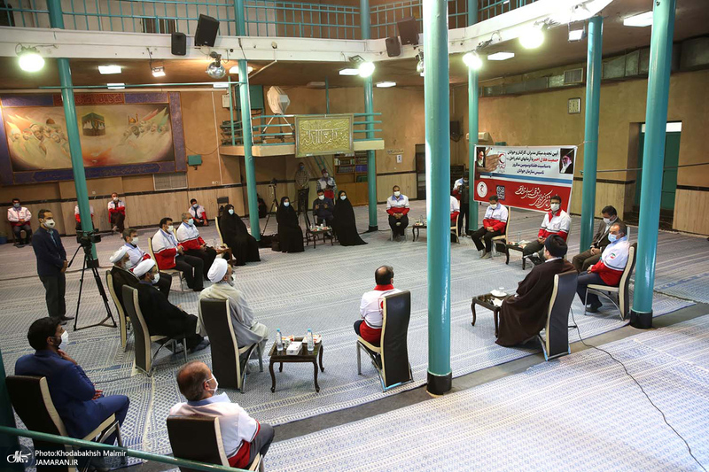 دیدار مدیران، کارکنان و جوانان جمعیت هلال احمر با سید حسن خمینی