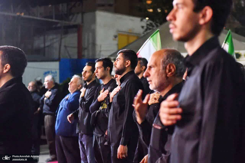 دومین شب محرم و صد و هشتمین اجتماع پر شور مردم در میدان شهدای خلیج فارس