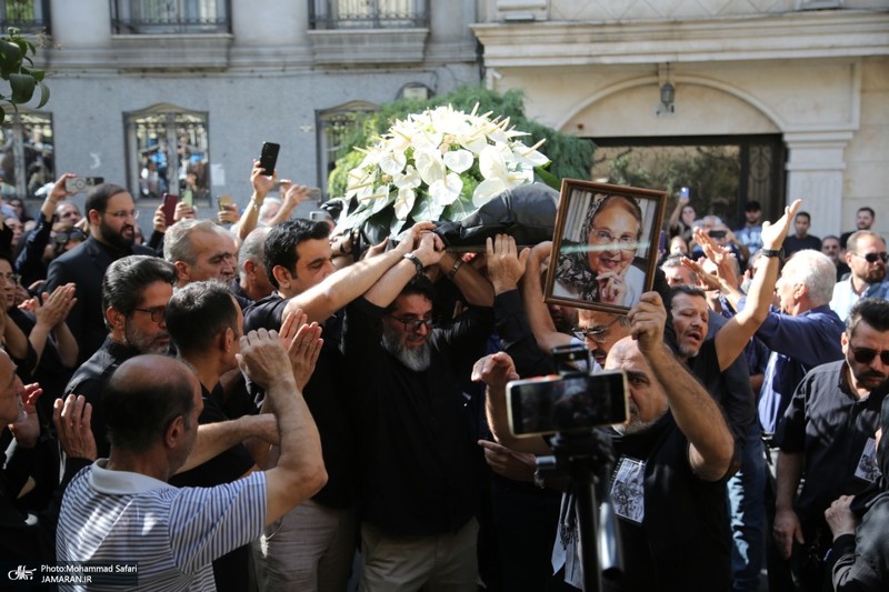 مراسم تشییع ثمینه باغچه‌بان