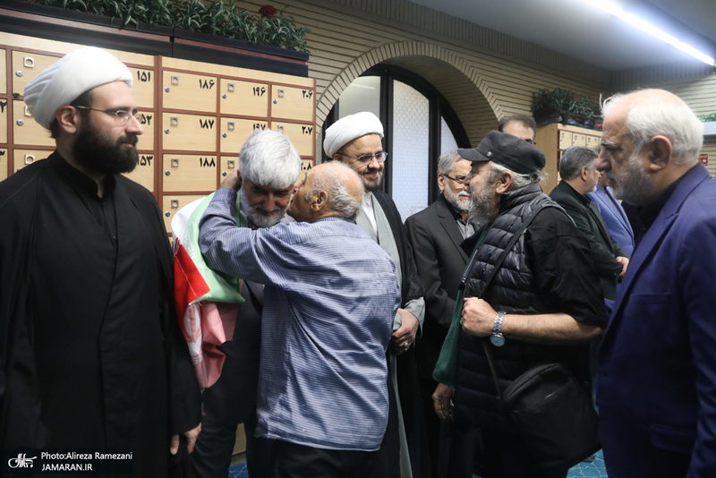 مراسم گرامیداشت شهید علی لاریجانی در مسجد بلال صدا و سیما