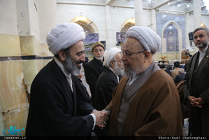  مراسم هفتمین شب ارتحال آیت الله حاج نصرالله شاه آبادی(ره) در قم 