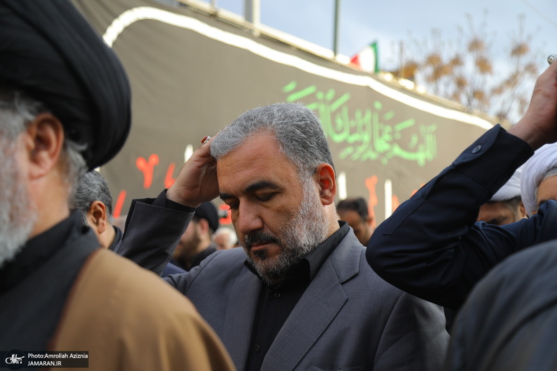 دسته عزاداری شهادت حضرت علی (ع) با حضور آیت‌الله العظمی وحید خراسانی