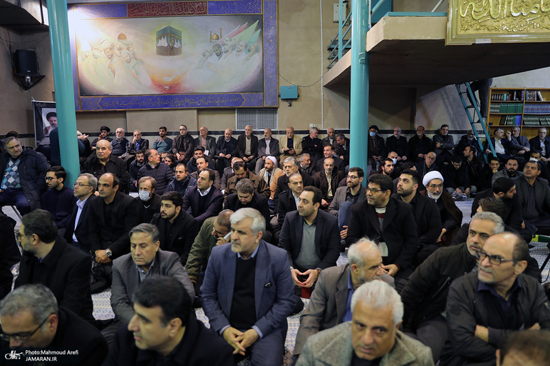 مراسم بزرگداشت آیت الله موسوی بجنوردی (ره) در حسینیه جماران - 1