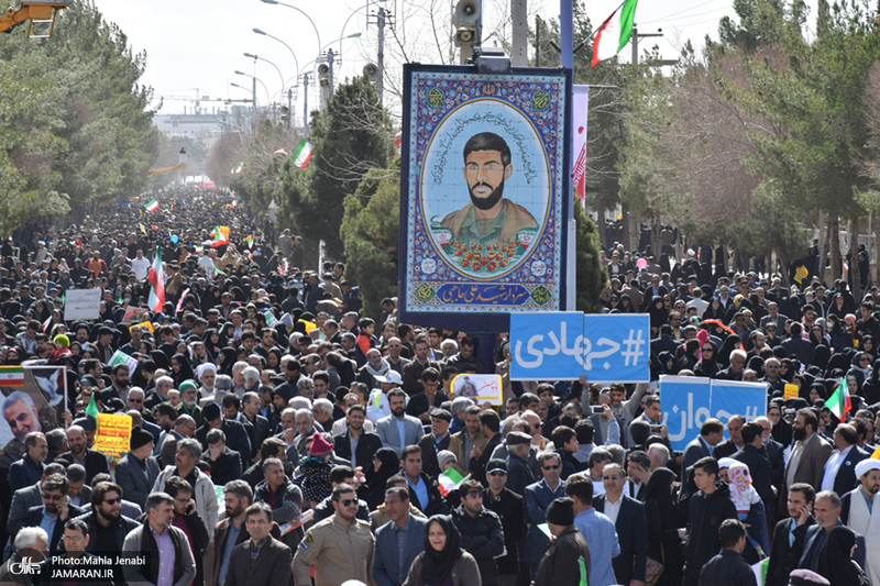 راهپیمایی باشکوه 22 بهمن در کرمان