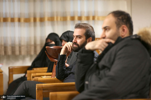 حضور سید حسن خمینی در منزل مرحوم آیت الله ری شهری (ره)