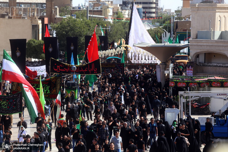 حال و هوای حرم کریمه اهل بیت در ظهر تاسوعای حسینی(ع)