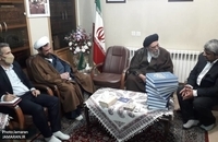 دیدار مدیر مؤسسه تنظیم و نشر آثار امام خمینی(س) اصفهان با آیت الله طباطبایی نژاد