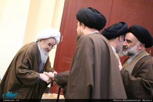 حاشیه تجدید میثاق هیأت رئیسه و اعضای مجلس خبرگان رهبری با آرمان های امام خمینی (س)