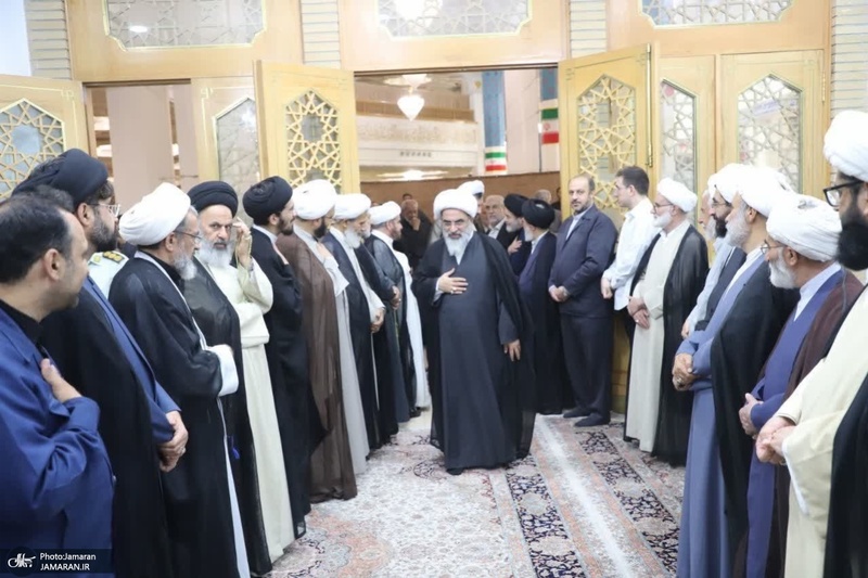 مراسم بزرگداشت آیت الله العظمی شبیری زنجانی (ره) توسط آیت الله للعظمی مکارم شیرازی