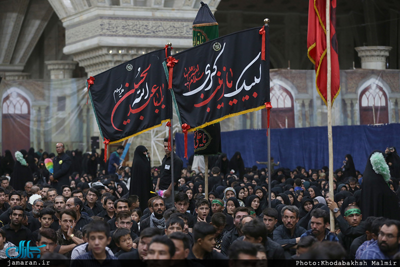 مراسم عزاداری شب تاسوعای حسینی در حرم مطهر امام خمینی (س)