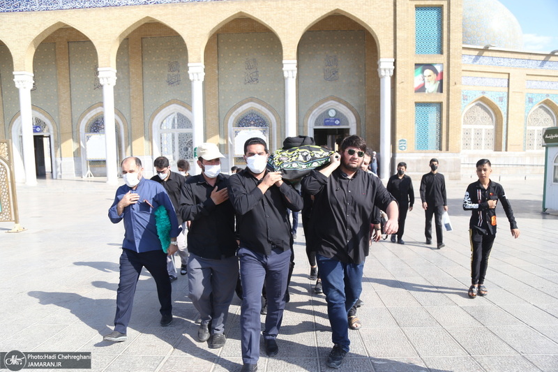 مراسم تشییع حجت الاسلام و المسلمین سید محمد جواد حسینی کاشانی(ره)