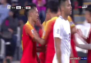 گل های بازی هفدهم جام ملت های آسیا / چین 3 - فلیپین 0