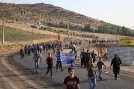 همایش پیاده روی خانوادگی در بوکان برگزار شد