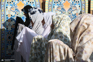 اقامه نماز عید سعید فطر در امام زاده قاسم (ع)