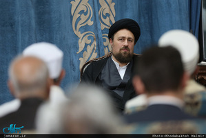 دیدار جمعی از نمایندگان ادیان الهی باسید حسن خمینی 