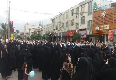 پیکر مادر شهیدان باطبی در بهشهر تشییع شد