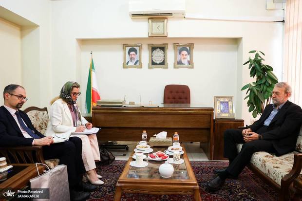 دیدار سفیر ایتالیا با علی لاریجانی