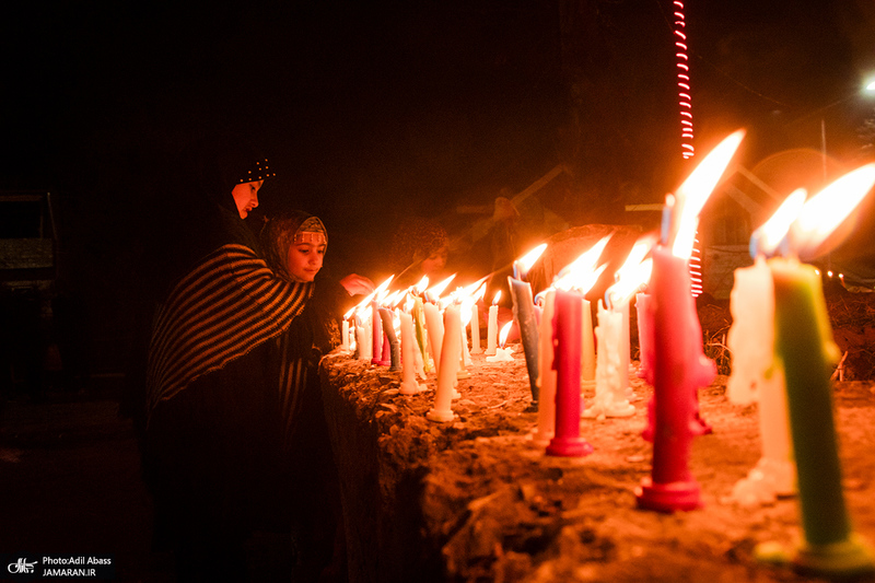 نورافشانی به مناسبت  میلاد حضرت علی (ع) در کشمیر ھند