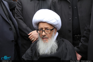 عزاداری و پیاده روی آیت الله وحید خراسانی همزمان با سالروز شهادت حضرت زهرا(س) 