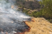 آتش‌سوزی مراتع روستای شور درق مرند مهار شد