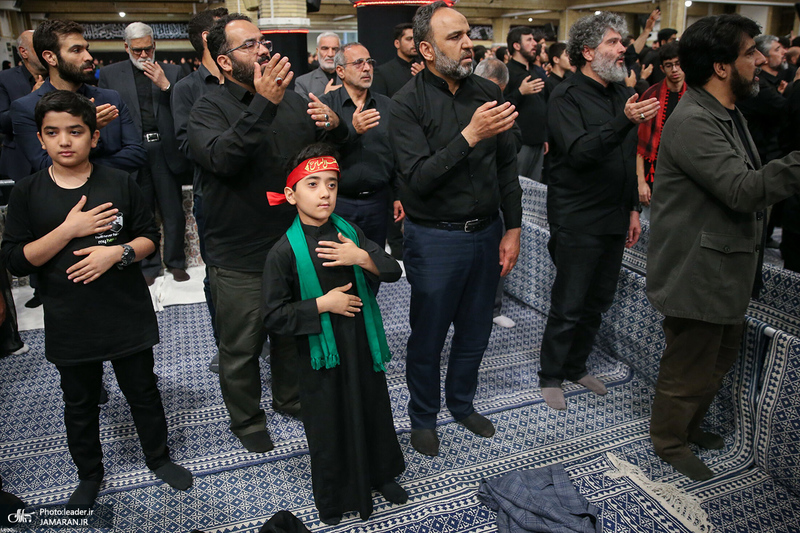 مراسم عزاداری شب تاسوعای حسینی در حسینیه امام خمینی