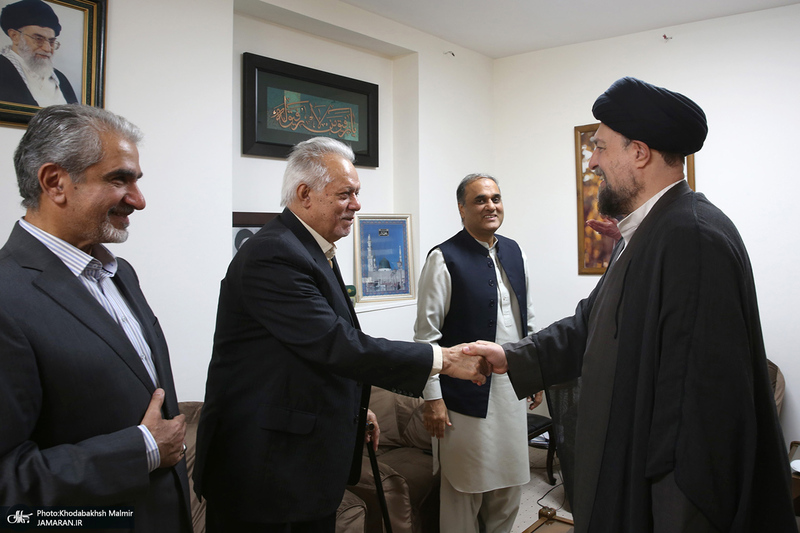 دیدار سفیر پاکستان با آیت الله سید حسن خمینی