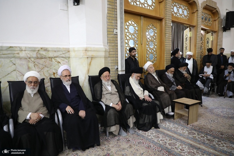 مراسم بزرگداشت آیت الله العظمی شبیری زنجانی (ره) توسط آیت الله للعظمی مکارم شیرازی