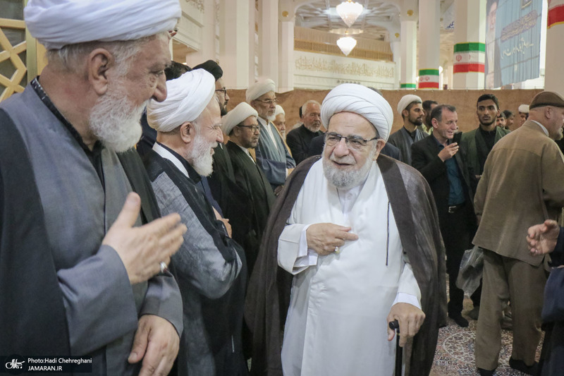 مراسم بزرگداشت آیت‌الله العظمی فیاض در حرم مطهر حضرت معصومه (س)