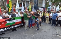 تظاهرات در استانبول پایتخت ترکیه در حمایت از ایران (3)