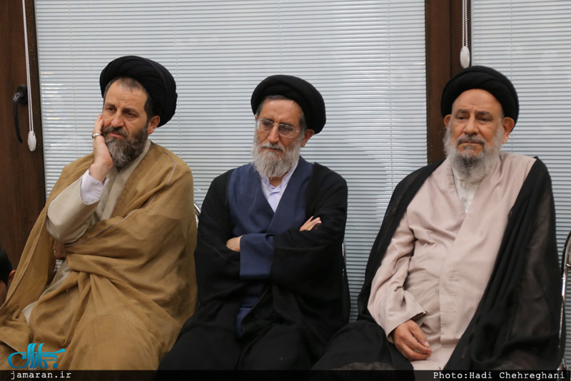 مراسم بزرگداشت والده آیت الله واعظ موسوی در بیت علامه طباطبایی قم