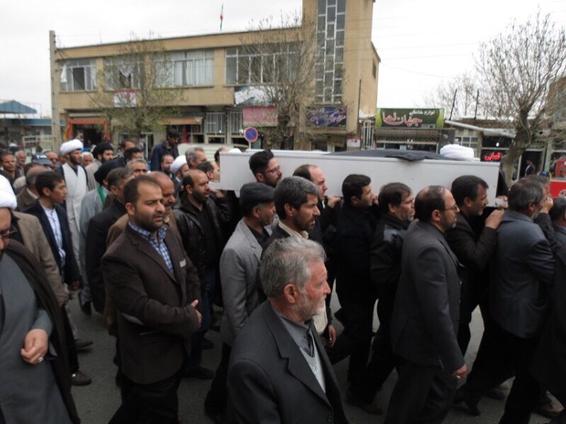 پیکر حجت الاسلام اصغرپور در قزوین به خاک سپرده شد