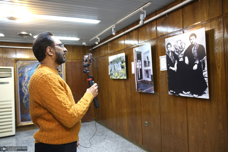 بازدید آقای جاوید چوهدری مجری ، مقاله نویس  پاکستان از بیت امام خمینی در جماران