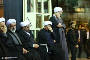 مراسم چهلمین روز در گذشت  آیت الله صانعی در حسینیه جماران  2