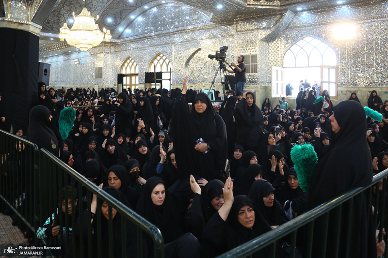 مراسم خاکسپاری شهید حسین امیرعبداللهیان در حرم حضرت عبدالعظیم حسنی (ع)