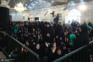 مراسم خاکسپاری شهید حسین امیرعبداللهیان در حرم حضرت عبدالعظیم حسنی (ع)