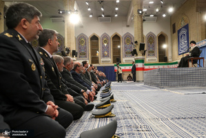 دیدار جمعی از فرماندهان و کارکنان نیروی هوایی ارتش با فرمانده معظم کل قوا