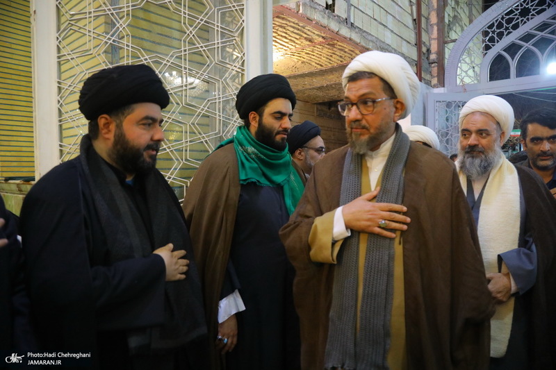 مراسم چهلمین روز درگذشت مرحوم آیت الله سید هادی سیستانی در قم‎