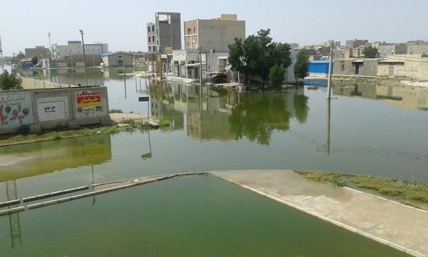 فاضلاب به برخی خانه ها در خوزستان وارد شده است