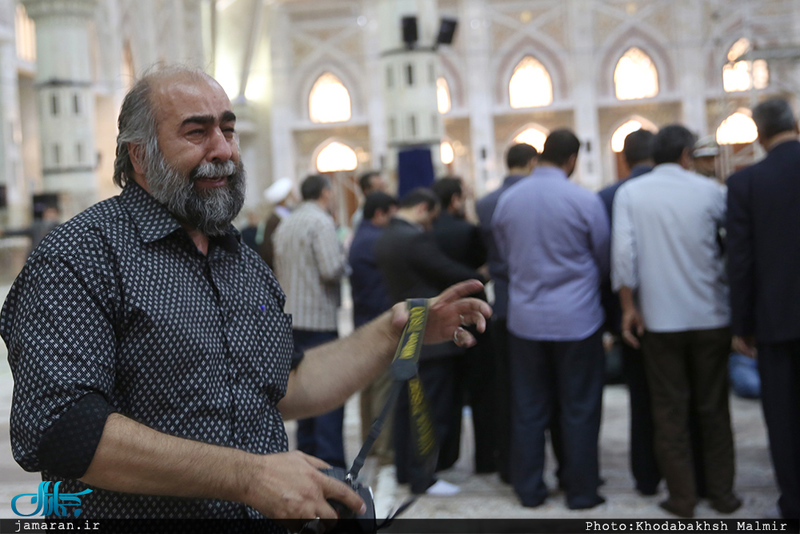 مراسم تشییع پیکر مطهر شهید حمله تروریستی اخیر مازیار سبزعلی در حرم مطهر امام خمینی(س)