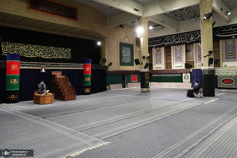 اولین شب مراسم عزاداری حضرت اباعبدالله الحسین (ع) در حسینیه امام خمینی