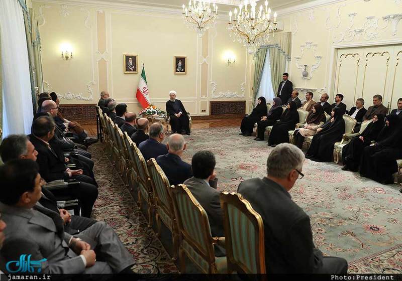 دکتر روحانی در دیدار عیدانه جمعی از وزرا،استانداران و مدیران دستگاههای اجرایی