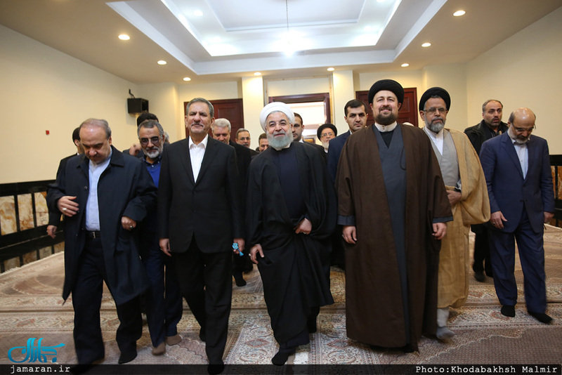 حاشیه تجدید میثاق رییس جمهوری و اعضای هیئت دولت با آرمان های حضرت امام(س)