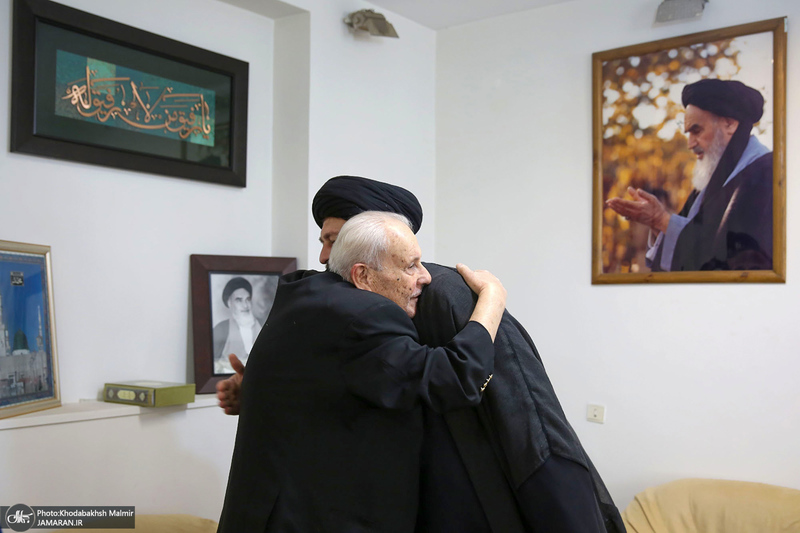 دیدار صلاح زواوی سفیر سابق فلسطین با سید حسن خمینی