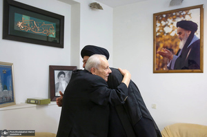 دیدار صلاح زواوی سفیر سابق فلسطین با سید حسن خمینی